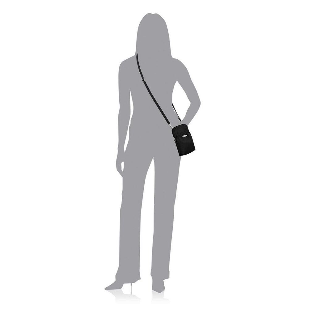 Baggallini Bryant Pouch RFID Anti-Theft Black Crossbody/Waist/Shoulder Bag - Picture 3 of 13